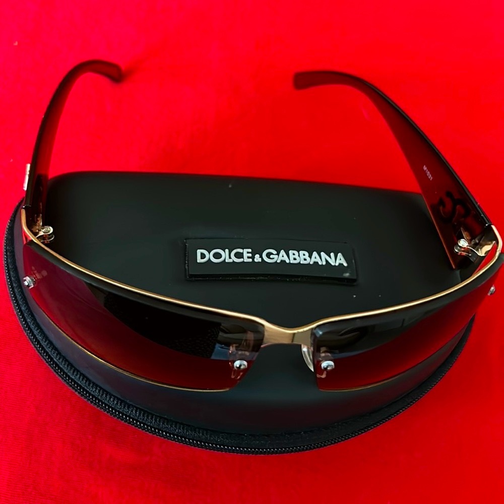 Dolce & Gabbana Brown Gradient Rimless Sunglasses - Picture 6 of 14